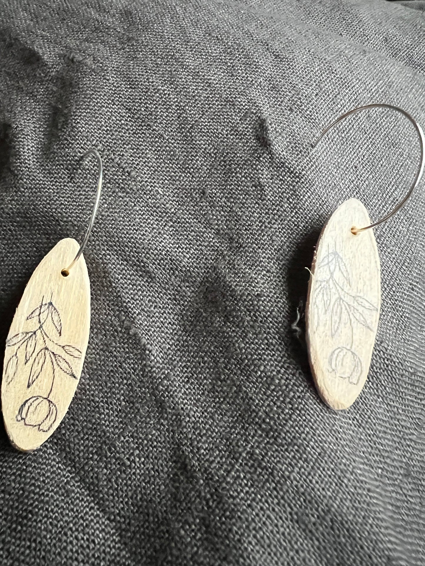 fallen flower earrings